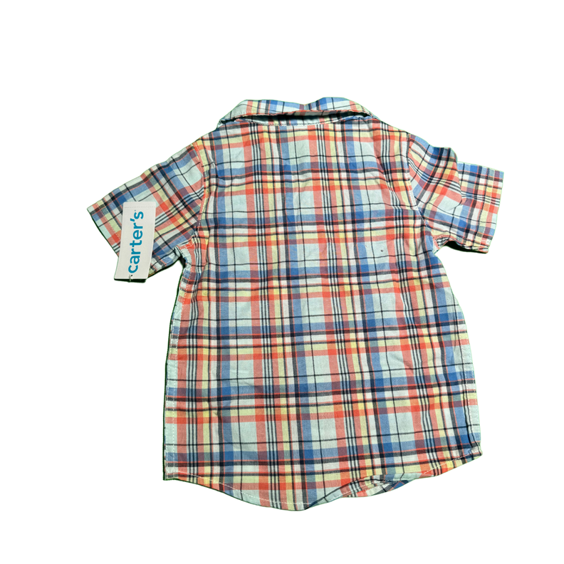 Conjunto Ñiño Carters 2 Piezas Azul Camisa Cuadros 24 Meses-2
