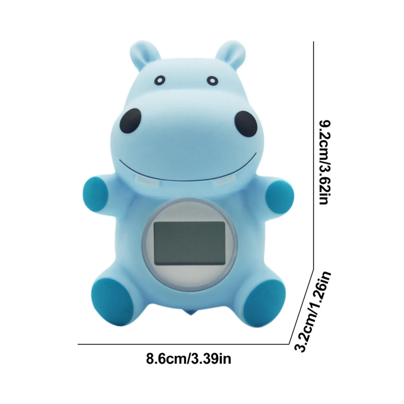 Termometro de Hipopotamo para bebé con alarma de altas temperaturas-1