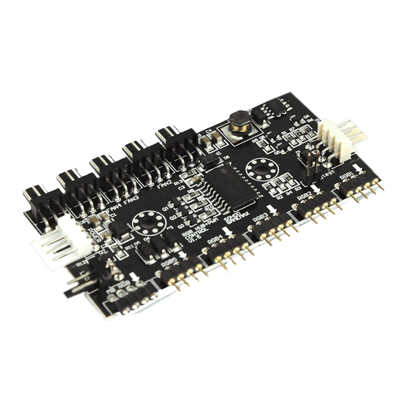 Fan Hub Gamemax p/ Ventiladores con PWM + RGB V1.5-1