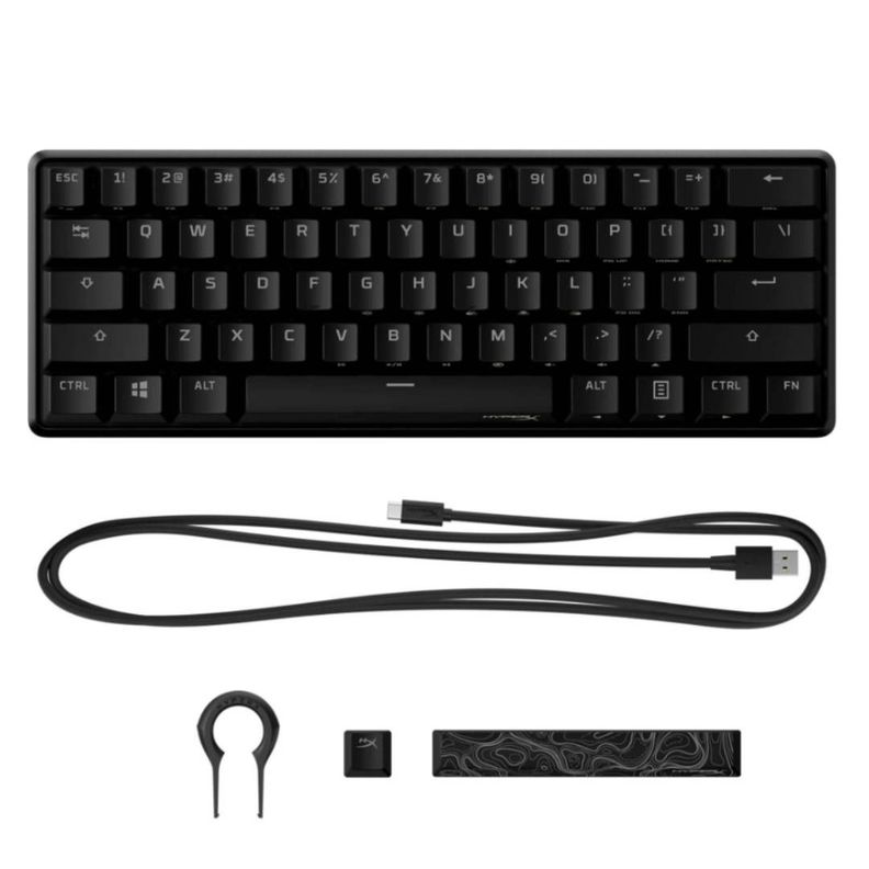 Teclado Mecanico HYPERX Alloy Origins 60 RGB Ingles SW Red-4