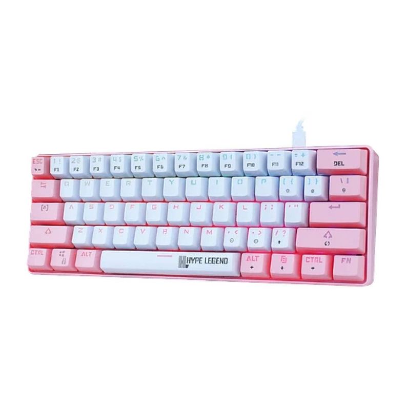Teclado Gamer Hype Legend Rebel Pinku 60% SW Red RGB-0