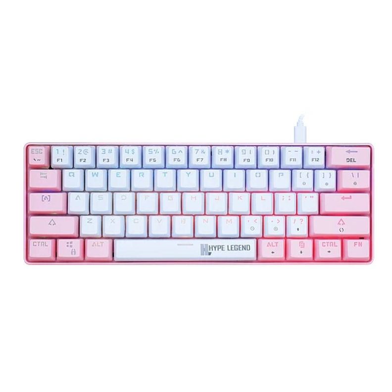 Teclado Gamer Hype Legend Rebel Pinku 60% SW Red RGB-1