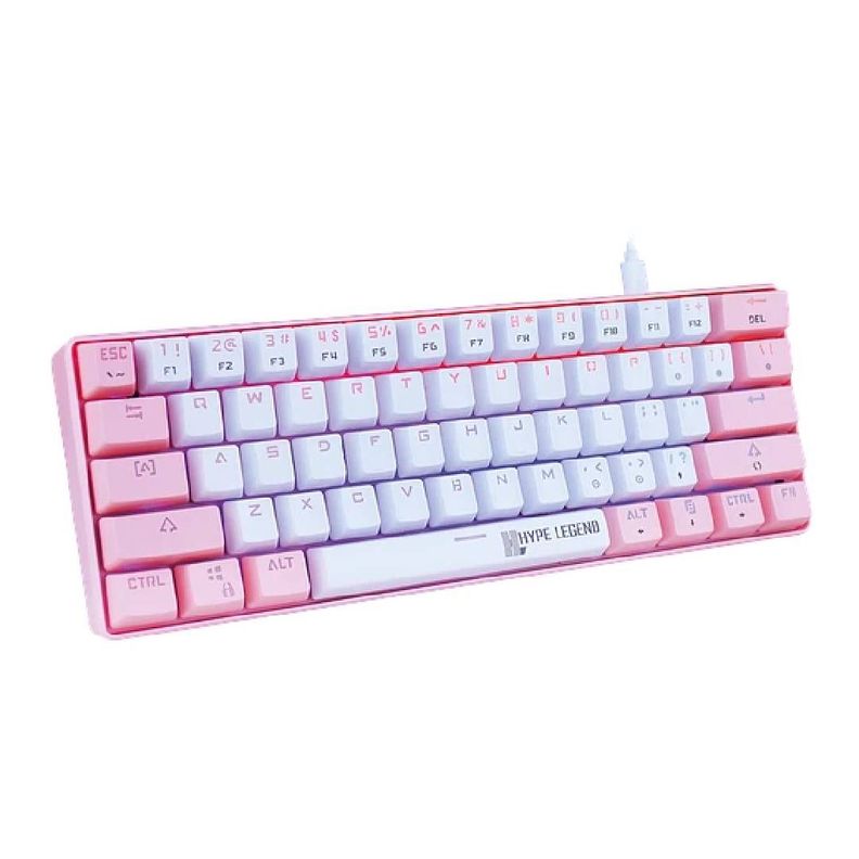 Teclado Gamer Hype Legend Rebel Pinku 60% SW Red RGB-2