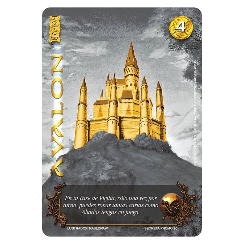 Carta Promo Secreta Avalon Dorada MyL-0