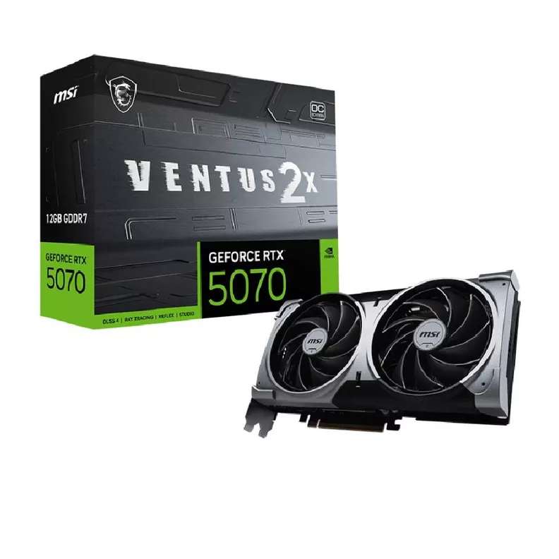 Tarjeta de Video MSI GeForce RTX 5070 12G VENTUS 2X OC Msi | Paris.cl