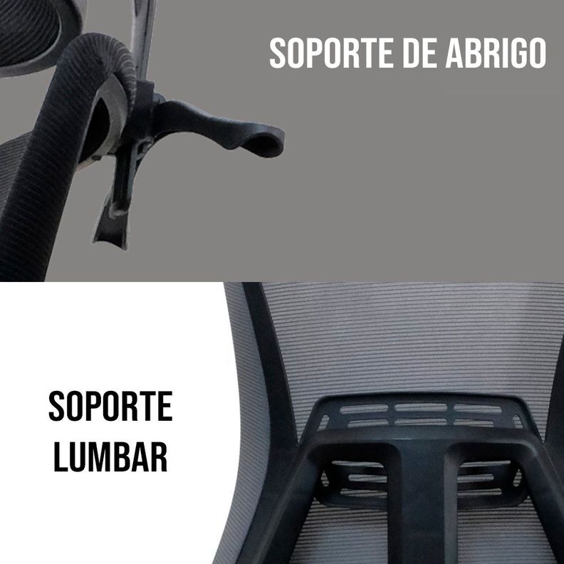 Silla de Oficina Fantech OCA258 Gris-3