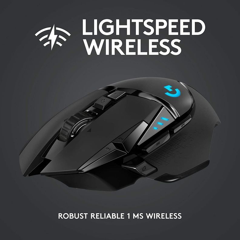 Mouse de juego Logitech G Series Lightspeed G502 negro-1