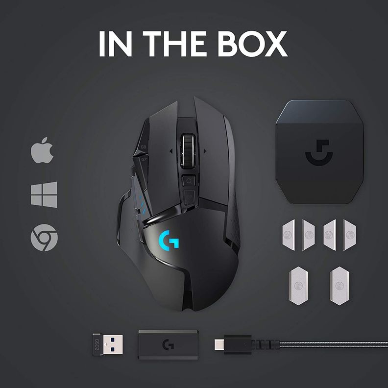 Mouse de juego Logitech G Series Lightspeed G502 negro-6