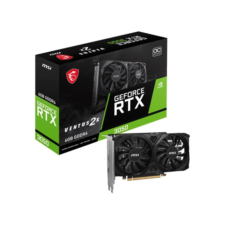 Tarjeta de Video MSI GeForce RTX 3050 VENTUS 2X 6G OC-0