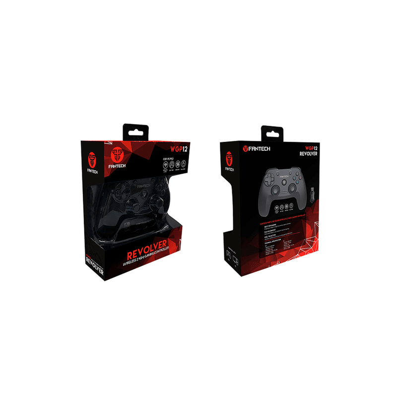 Control Gamer Fantech Inalambrico WGP12 Negro-4