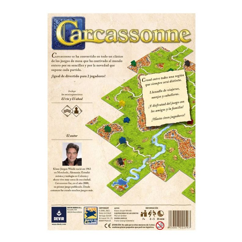 Juego de Mesa Carcassonne Básico (2da edición)-2