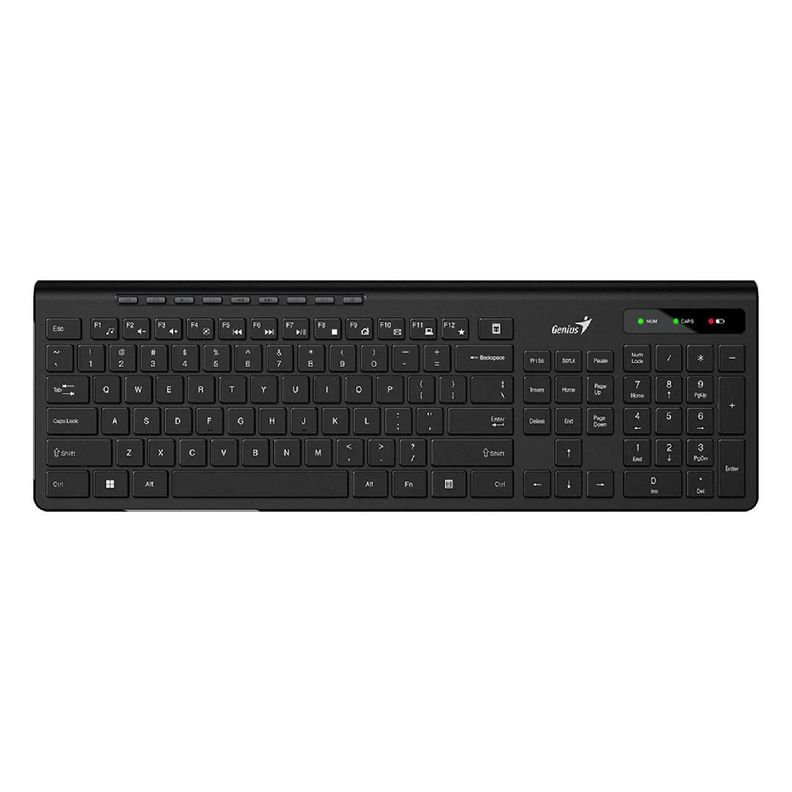 Teclado Inalambrico Genius Slimstar 7230 Ergonómico-0