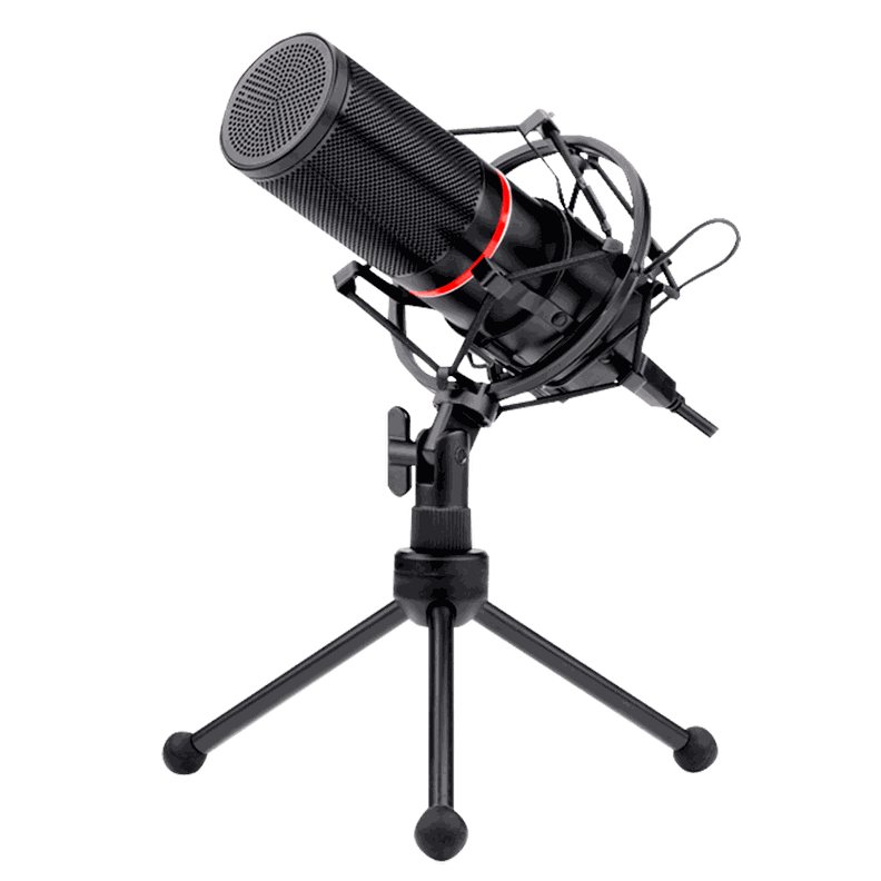 Microfono Gamer Redragon Blazar GM300 USB Led Rojo-0