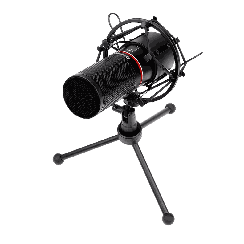Microfono Gamer Redragon Blazar GM300 USB Led Rojo-1