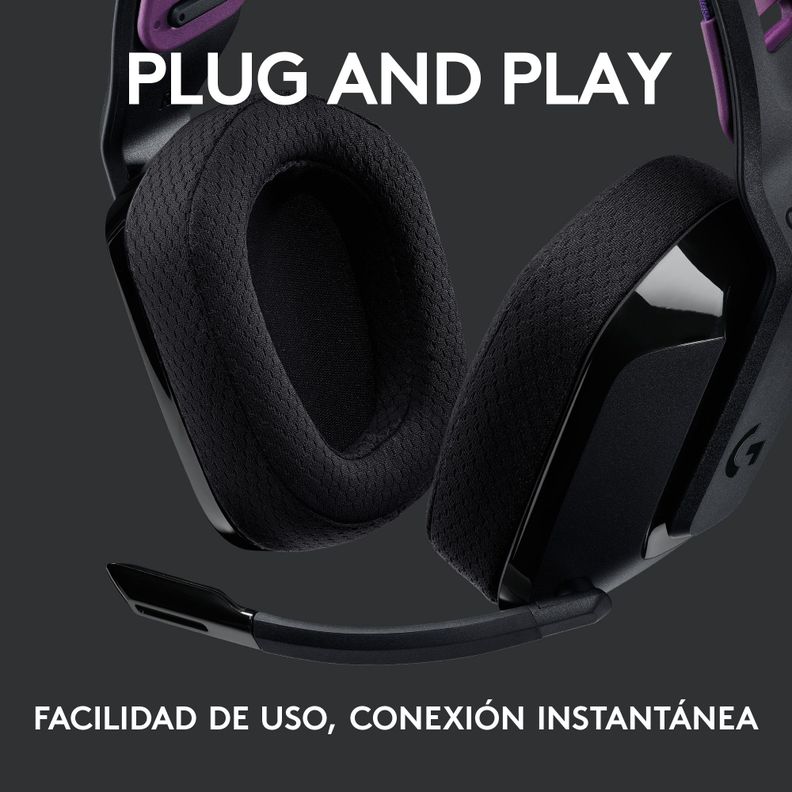 Audifonos Gamer Logitech G535 Inalambricos Negros-6