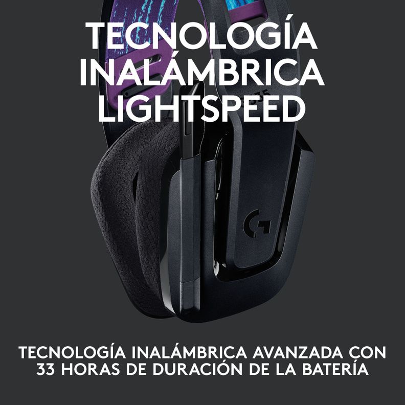 Audifonos Gamer Logitech G535 Inalambricos Negros-7