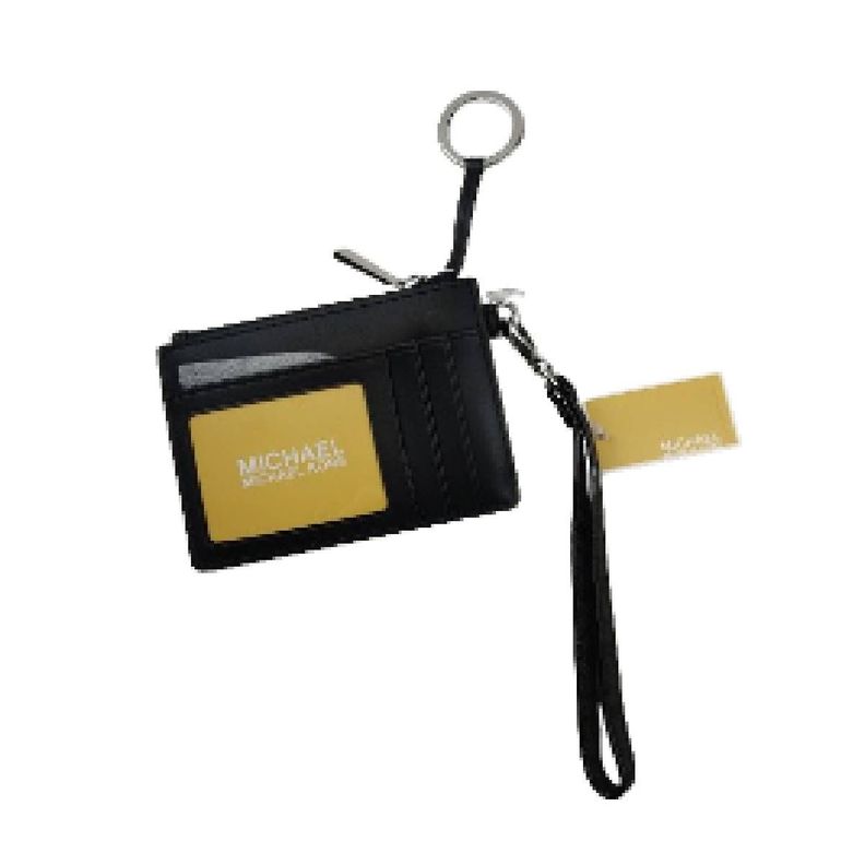Porta Documentos Mk Con Llavero Gris/negro-2