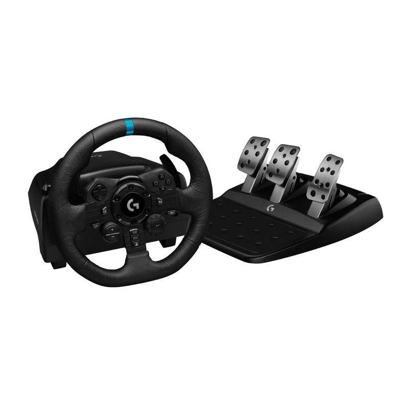 Volante Gamer c/ Pedales Logitech G923 Edicion PS4 Negro