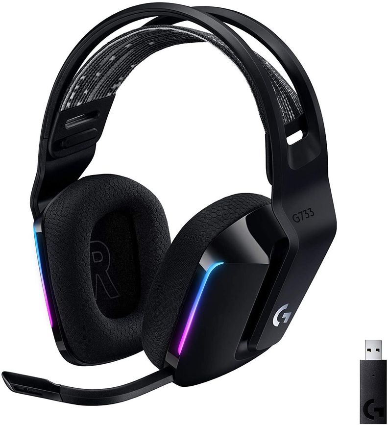 Audifonos Gamer Logitech G733 Inalambricos RGB BLACK USB-0