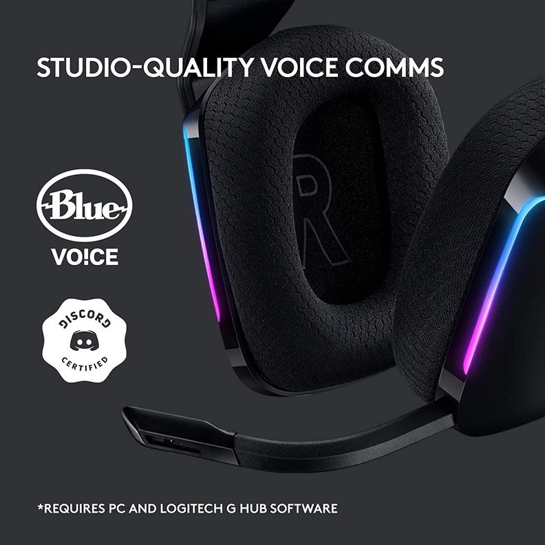Audifonos Gamer Logitech G733 Inalambricos RGB BLACK USB-2