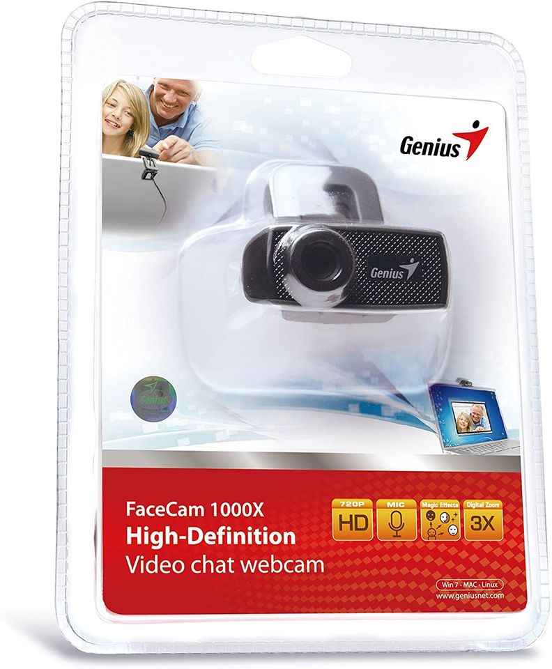 Cámara Web Genius 1000X HD V2 1280x720 Microfono USB-2