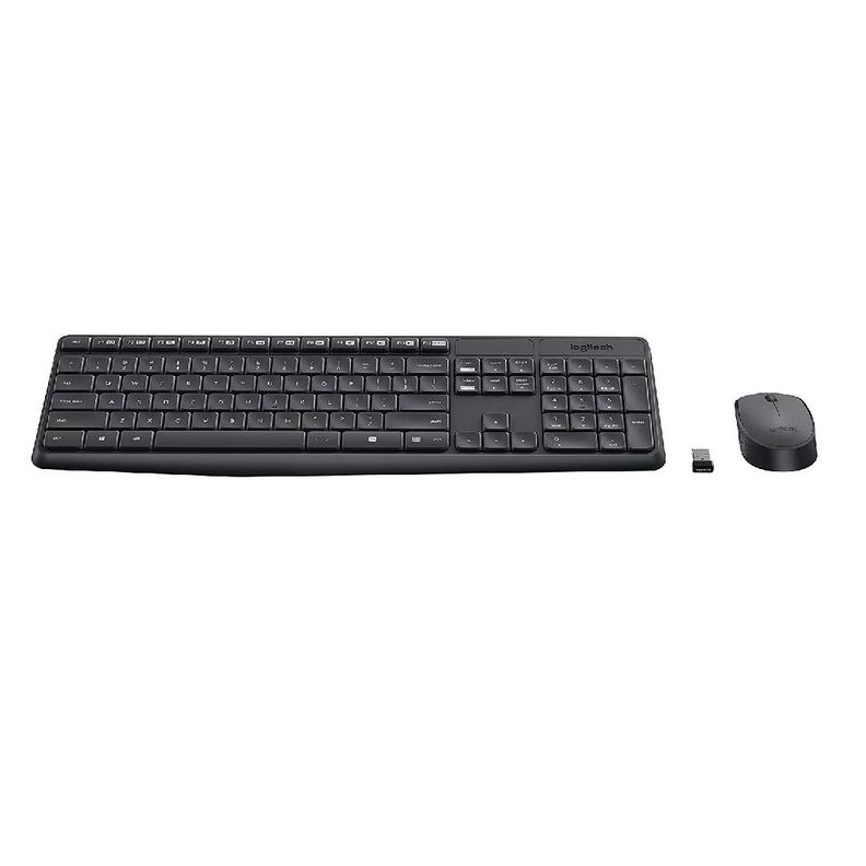 Teclado y Mouse Logitech MK235 Negro Antiderrame-2