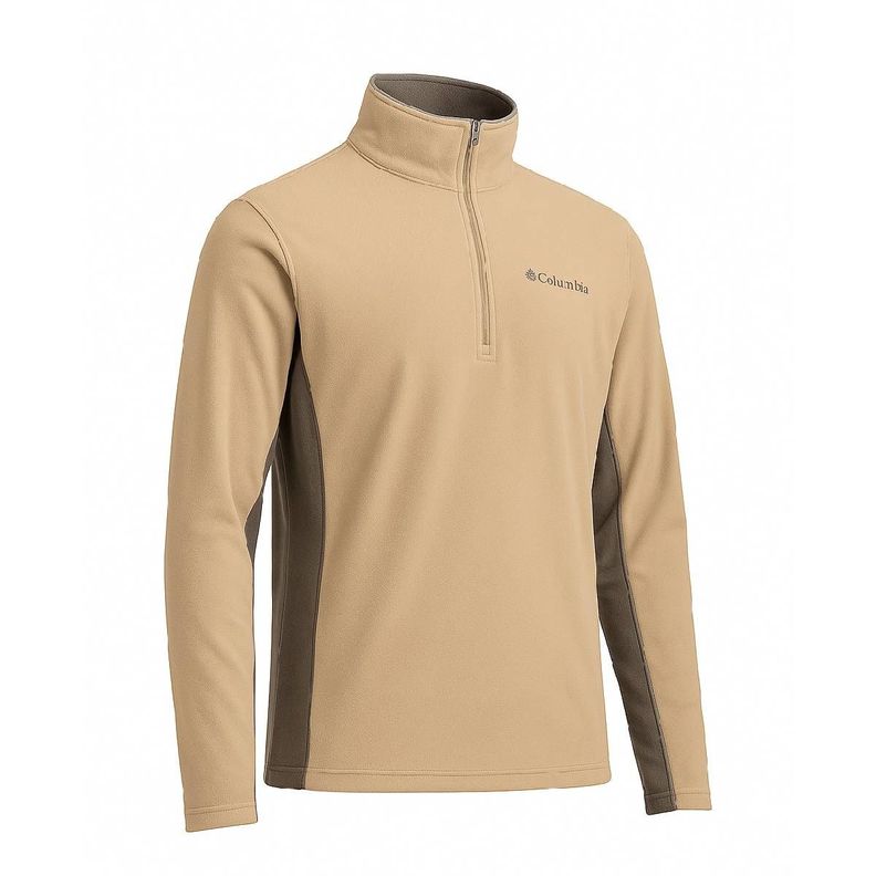 Polerón Columbia Hombre Beige con Gris - Talla M-1
