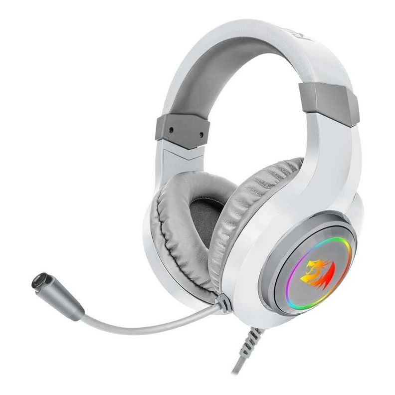 Audifonos Redragon Hylas White H260 RGB Jack 35mm Blanco