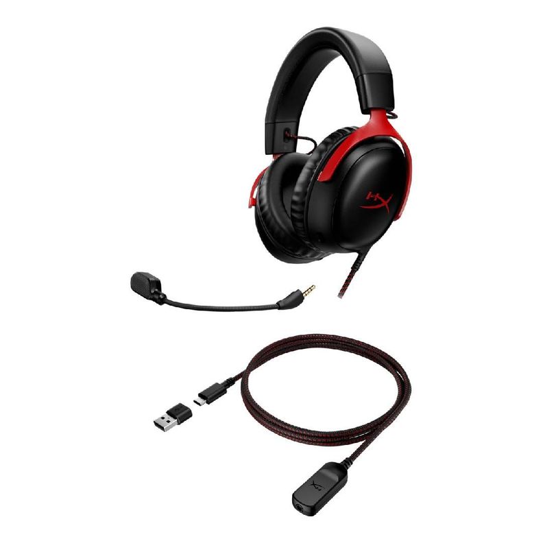 Audífonos Gamer HyperX Cloud III Black/Red-4