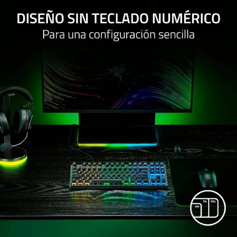 Teclado Gamer Razer Huntsman V3 X Tenkeyless Optical-4