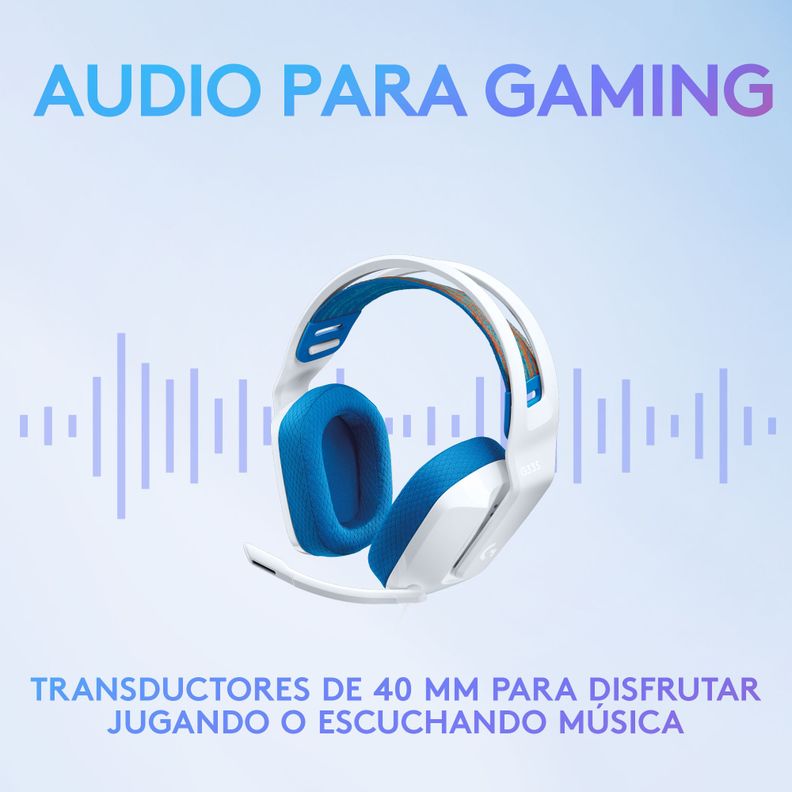 Audifonos Gamer Logitech G335 Blancos Jack 3.5mm-2