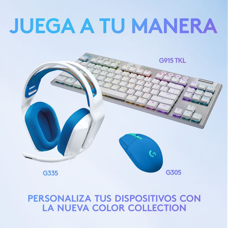 Audifonos Gamer Logitech G335 Blancos Jack 3.5mm-4