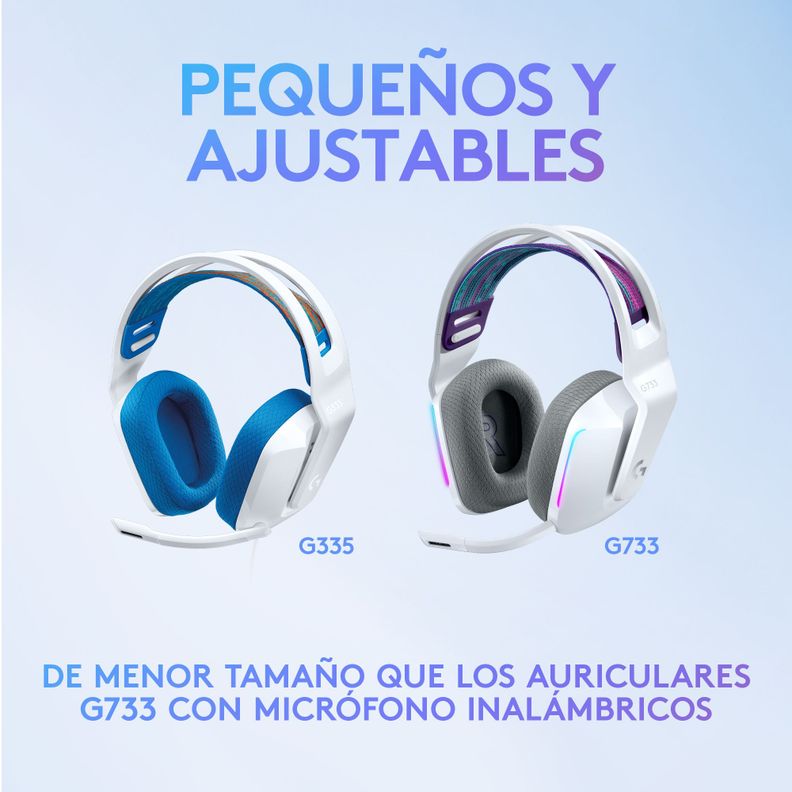 Audifonos Gamer Logitech G335 Blancos Jack 3.5mm-6