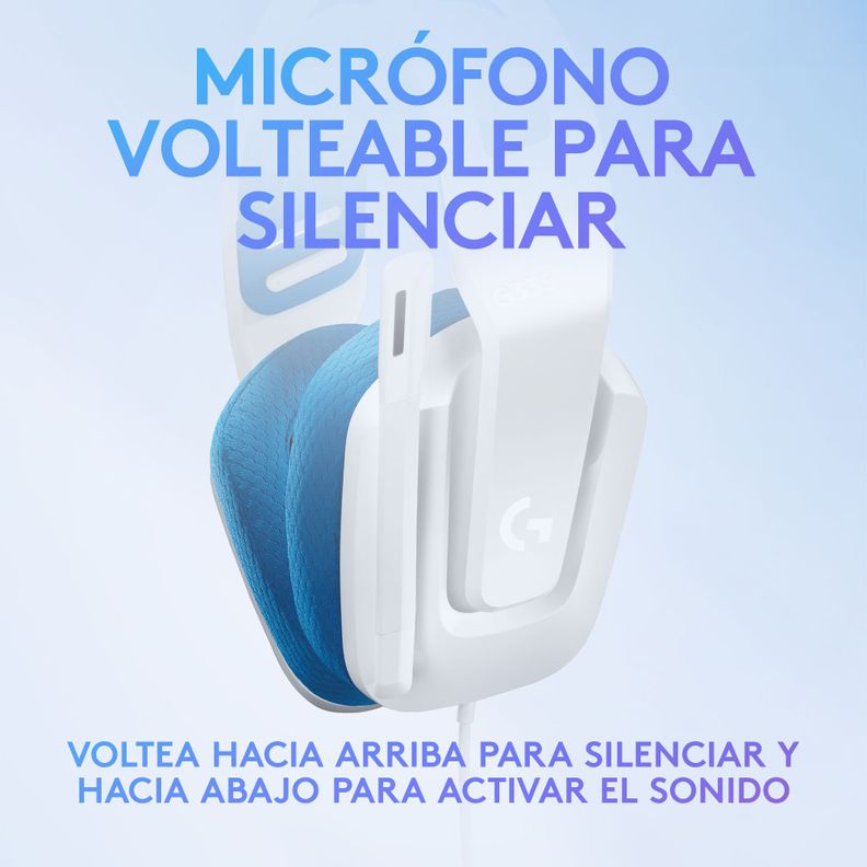Audifonos Gamer Logitech G335 Blancos Jack 3.5mm-7