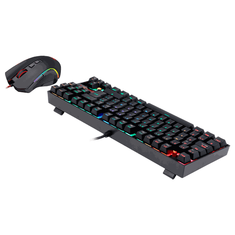 Pack Teclado y Mouse Gamer Redragon Kumara + Mouse Español-2