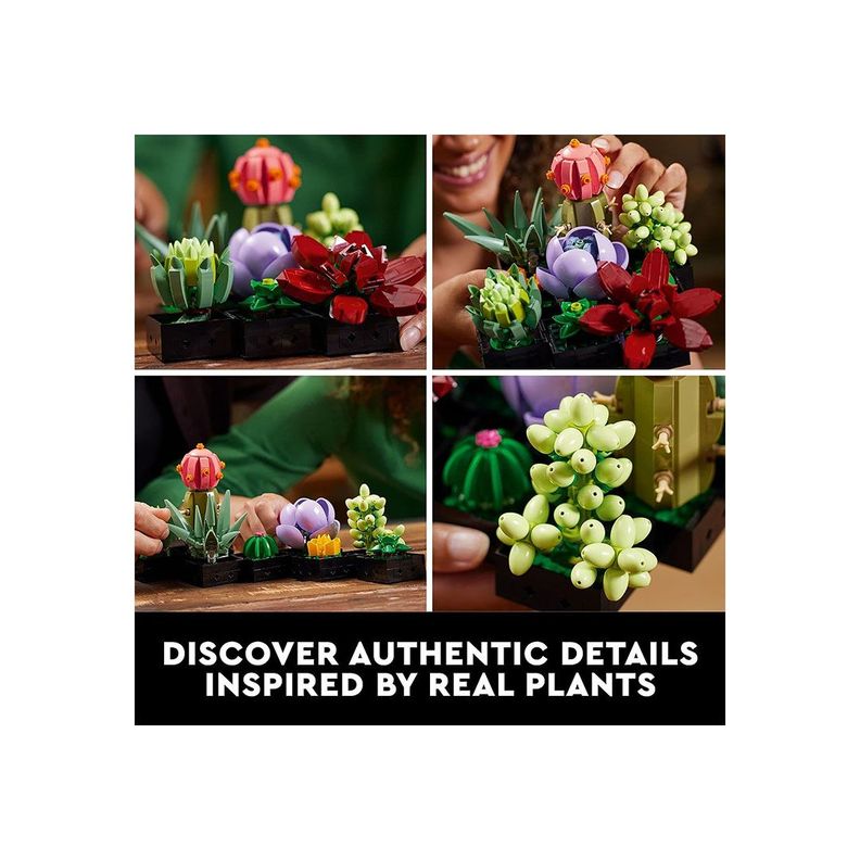 LEGO Icons Plantas Artificiales Jardin Suculentas 10309-3
