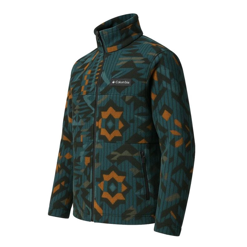 Polerón Columbia Rayas Verde/Naranja talla L-1