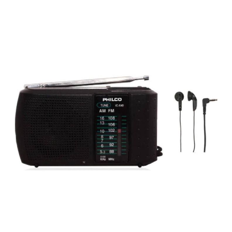 RADIO PORTATIL PHILCO ICX-40 C/AUDIFONO-2