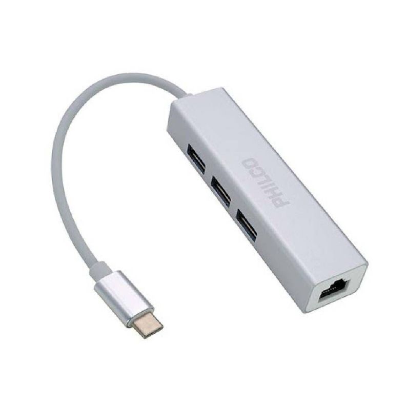 HUB 3 PUERTOS TIPO C A USB 3.0 PHILCO-0