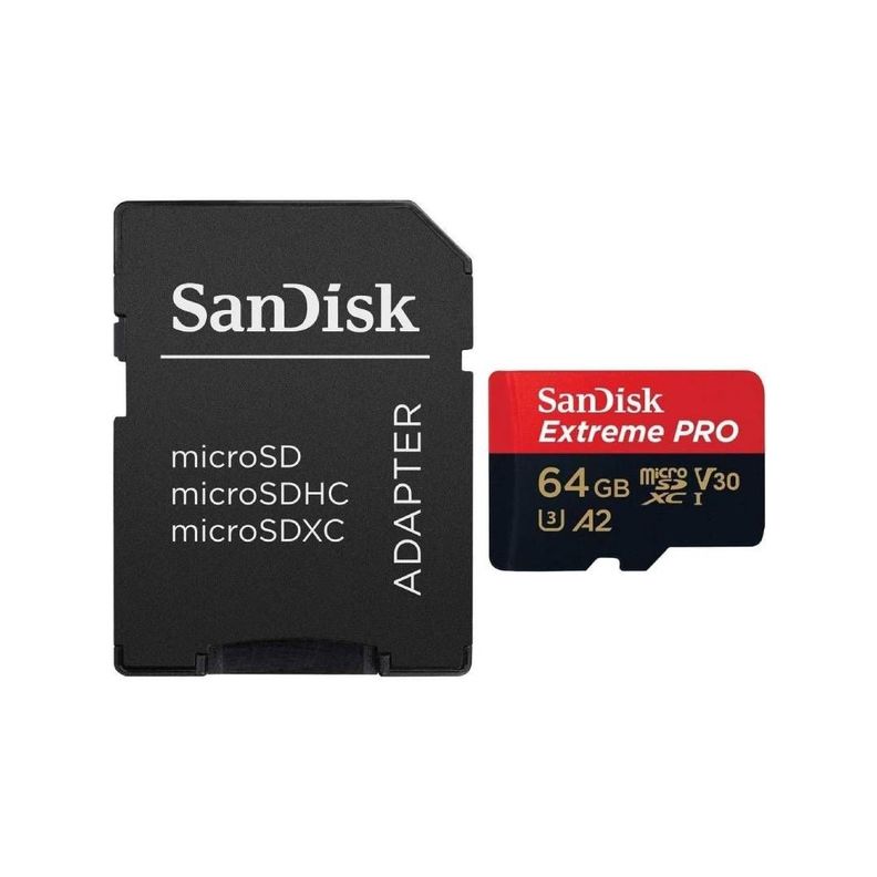 Tarjeta de Memoria microSDXC SanDisk Extreme PRO 64 GB Negro