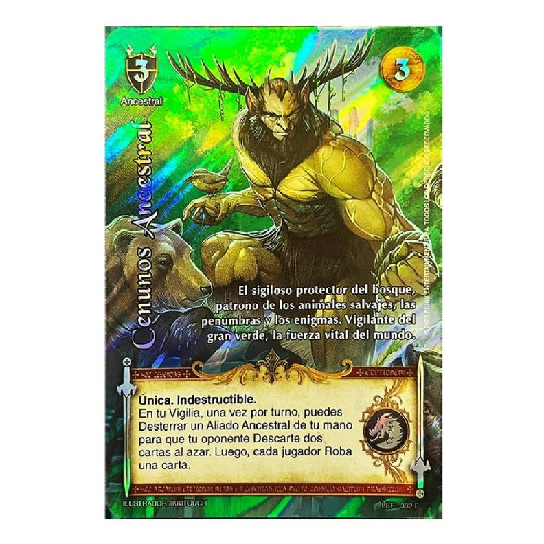 Carta Promo Cenunos Ancestral Bloque Furia Myl-0