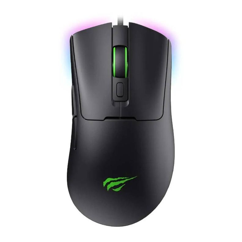 Mouse Gamer Ultraligero Havit MS966 12.000 DPI Negro