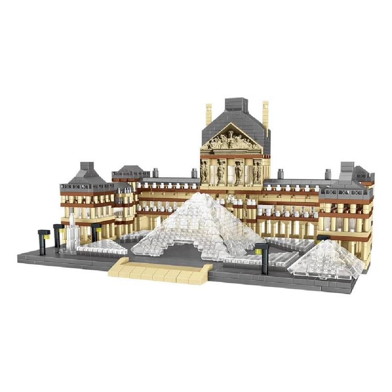dOvOb Juego de micro bloques de construcción de Louvre-0
