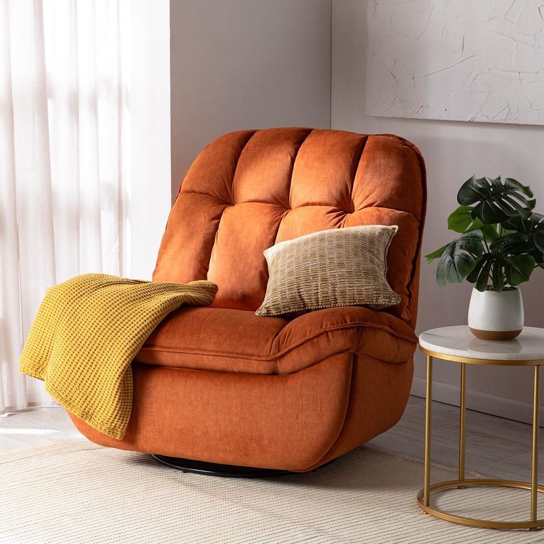 BERGER MILANIUM ORANGE: GIRATORIO, MECEDOR Y RECLINABLE-1