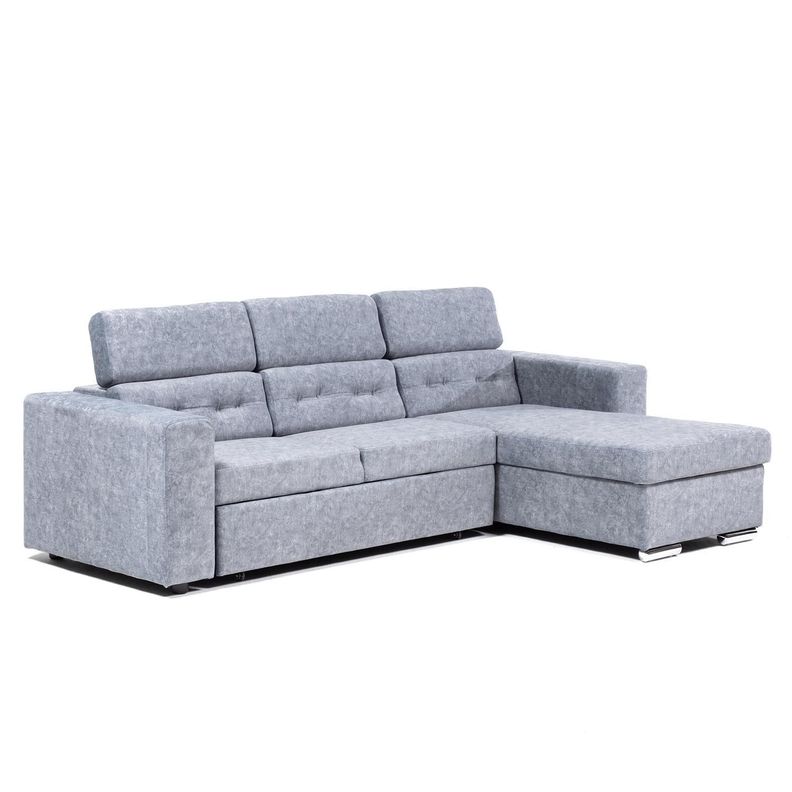 SOFA CAMA DANTE GREY: BIDIRECCIONAL, ALTURA ADAPTABLE-2