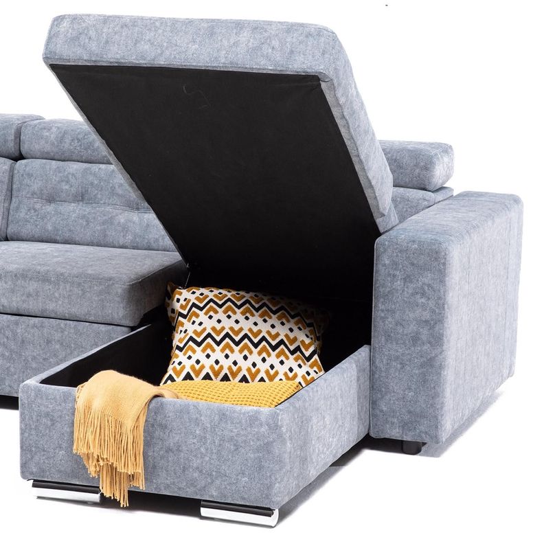 SOFA CAMA DANTE GREY: BIDIRECCIONAL, ALTURA ADAPTABLE-5