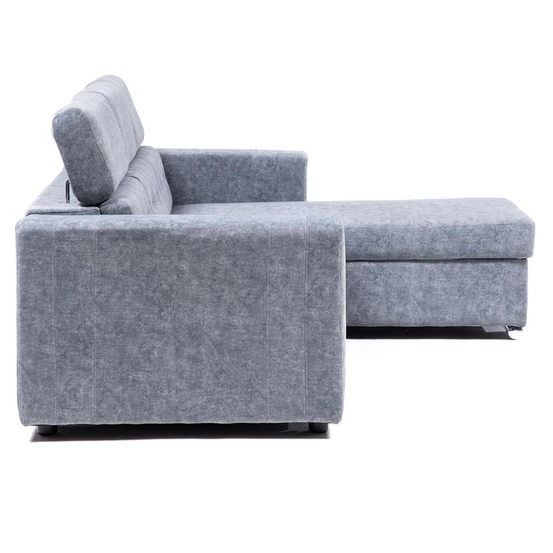 SOFA CAMA DANTE GREY: BIDIRECCIONAL, ALTURA ADAPTABLE-7