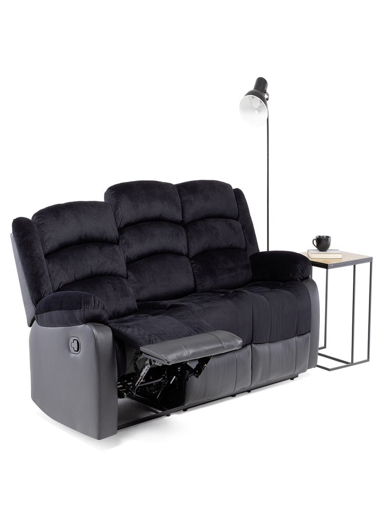 SOFA RECLINABLE CON POSAVASOS BLACK VENOM-0