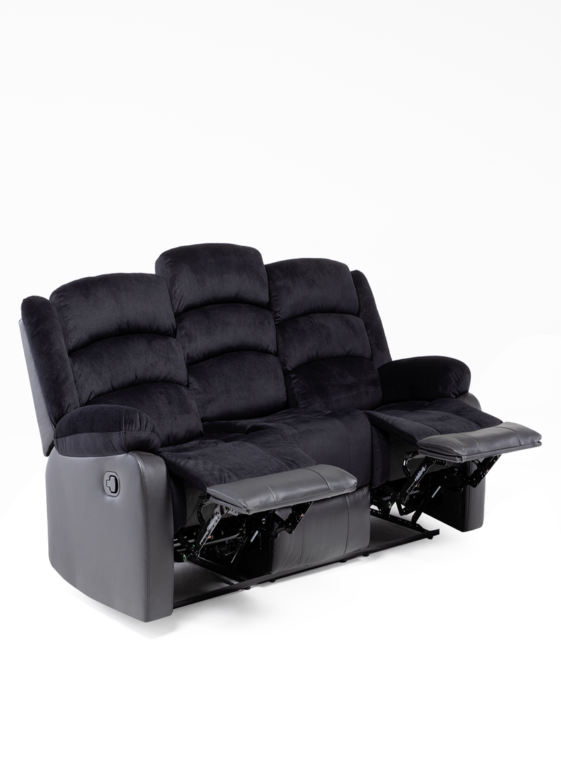 SOFA RECLINABLE CON POSAVASOS BLACK VENOM-5