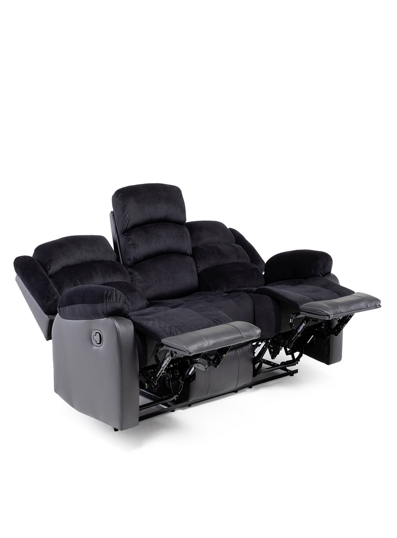 SOFA RECLINABLE CON POSAVASOS BLACK VENOM-6